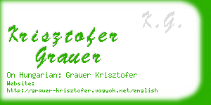 krisztofer grauer business card